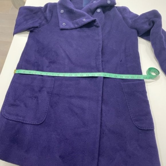 MORI | Vintage Korean Teddy Coat Deep Purple with Large Front Pockets ~ Size 10 - Picture 13 of 16